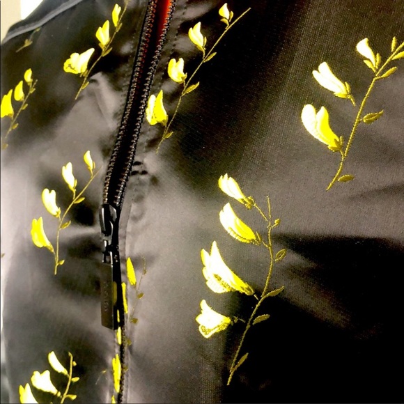 Titika Floral Embroidered Satin Bomber - Picture 8 of 16